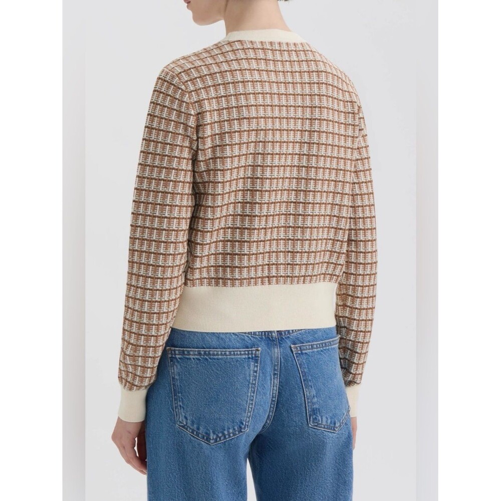 Hunter French Ribbed-Hem Button-Front Sweater - Picture 5 of 13